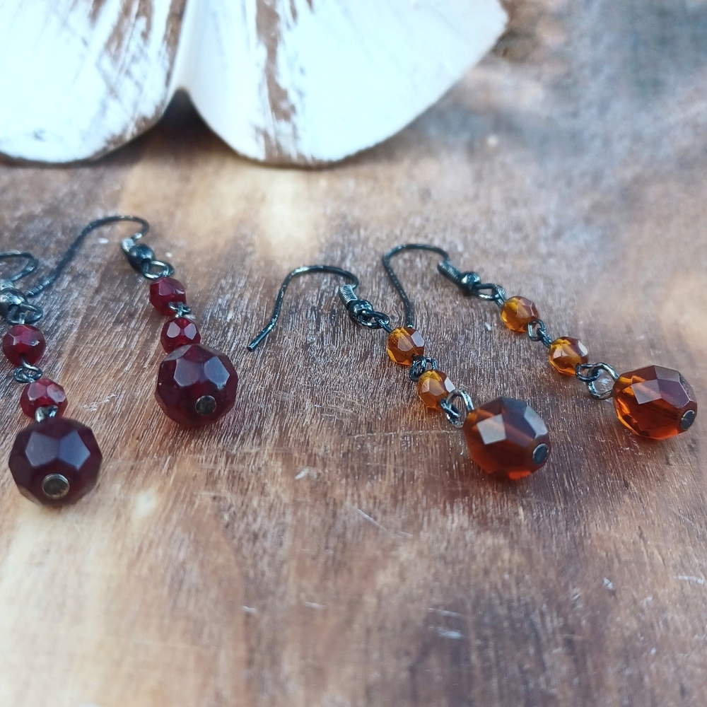 Dangle Bead Earring Set